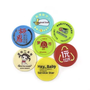 Monedas de Plástico de Dibujos Animados de Colores Variados a Precio Económico, Fabricación al por Mayor de Monedas Impresas Personalizadas, Monedas de Plástico para Juegos con Animales - Product Image 4