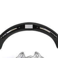 Volant sport en cuir Alcantara avec LED et surpiqûres personnalisées pour BMW F01 F10 F20 F30 M3 F80 (2010-2020)