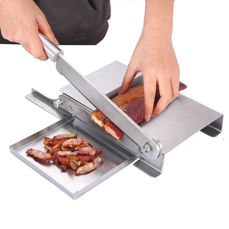 Stainless Steel Guillotine Commercial Chicken Duck Fish Slicer Household Cutter Medicinal Ribs Beef Frozen Meat Small Knife