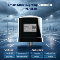 Contrôleur de lampadaire PLC CTN501BL ANSI C136.41 NEMA Socket CTN 501 BL avec communication LoRaMesh GTW730 500 nœuds pour ville intelligente