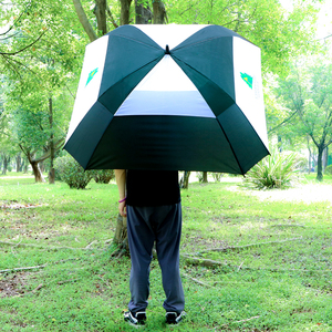 Cadeau personnalisé OEM ODM parapluie droit parasol à côtes solides umberalles grands parapluies de golf pour la pluie coupe-vent - Product Image 2