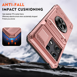 Funda con Ranura para Tarjetas, Antigolpes, Rígida, de PC y TPU, con Anillo Giratorio, para <span class=keywords><strong>Motorola</strong></span> <span class=keywords><strong>Edge</strong></span> 60 Pro/ Moto G Stylus 5G (2025) - Product Image 3