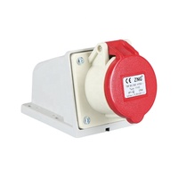 Prise industrielle murale IP44 16A 3P+PE 380V, prise femelle 4 broches 16A