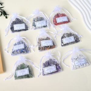 Wholesale Natural Healing Crystal Stones Semi-precious Crystal Gravel Chips Stone Bag for Souvenir - Product Image 1