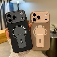 Étui de téléphone à support magnétique invisible pour iPhone 18/17 Pro Max, accessoires de téléphone portable antichoc pour iPhone 11 12 13 14 15 16
