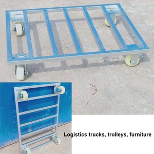 Trolley-Rad 4 Zoll Schwarz PP Schwenkbares Lenkrad Mit Bremse - Product Image 6