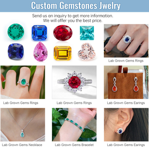 Hochwertige Rubellit Lose Edelsteine Oval Geschliffen Synthetischer Rosa Labor-Saphir für Großhandel Schmuckherstellung - Product Image 5