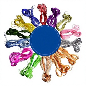 Hilo de seda de morera SuXiu de color degradado FastLongSilk, hilo de bordado hecho a mano de color degradado de torsión fina - Product Image 1