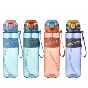 Manufacturer Hot-Selling Customized Logo Food Grade Macron Color Plastic Leakproof Water <b>Bottle</b> <b>Straw</b> for Presents Travel Sports - Product Image 6