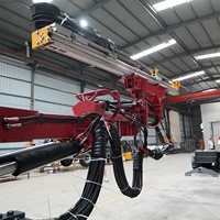 Machine de forage rotative à bras unique pour mines souterraines, moteur à engrenages diesel pour tunnel hydroélectrique