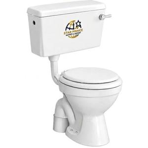 WC monobloc en céramique moderne haut de gamme, double chasse, construction durable, finition élégante et lisse pour salle de bain et maison - Product Image 2