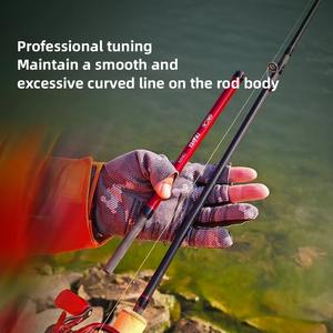 <span class=keywords><strong>Canne</strong></span> <span class=keywords><strong>à</strong></span> <span class=keywords><strong>pêche</strong></span> de voyage FISHINGFANS ORCA en carbone, avec anneaux Fuji O, poignée composite, multi-sections, portable, pour leurres, bar, crevettes, carpes en lac - Product Image 6