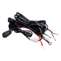 Kit de câblage 40A avec relais et fusible pour barre lumineuse LED de voiture, pour feux de travail LED tout-terrain et conduite automobile