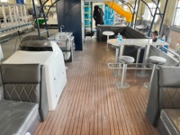Barge de tourisme de luxe YAMANE de 36 pieds, de qualité supérieure, à deux étages, en aluminium, à ponton, à vendre
