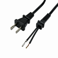 Câble d'alimentation pour appareils électroménagers US Electronics WN201, prise US 10A, câble en caoutchouc à 2 broches