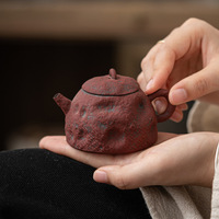 Service à thé Kung Fu individuel en poterie rustique, design moderne, écologique, avec filtre, petit format, pour la préparation du thé, bouilloire à thé