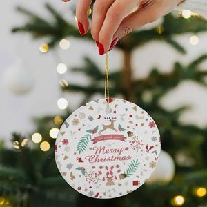 Adornos Navideños Acrílicos Personalizables Hechos a Mano, Sublimación en Blanco, Decoración Navideña Personalizada para Regalos y Árboles - Product Image 4