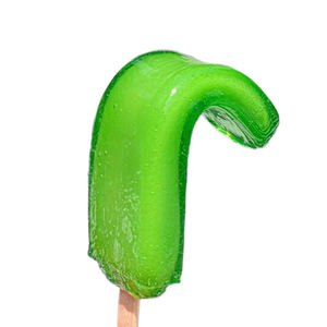 OEM Prix bas : Glaces en forme de langue aux fruits verts en sachet, saveur pomme, en forme de langue de gelée - Product Image 1