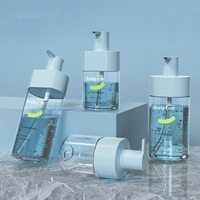 300ml 500ml Vide coloré Presse pompe Plat Carré Shampooing Cosmétiques Conteneur Liquide Main Savon Emballage Bouteilles En Plastique