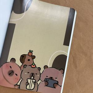 Cuaderno Escolar Ecológico con Costuras Reforzadas, Papel Grueso, Cubierta con Logotipo Personalizado, para Estudiantes, Niños, Playa, Verde, Henry, 18*24cm - Product Image 3