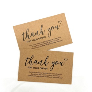 ขอบคุณข้ามพรมแดนภาษาอังกฤษขอบคุณการ์ดอวยพรวันเกิดหลังการขายพร้อมกระดาษอวยพรและการพิมพ์กระดาษแข็ง - Product Image 2