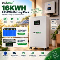 Deligreen Poland Stock 16kWh 51.2V EVE 314Ah LiFePO4 JK V19 BMS Baterai Lithium Tenaga Surya Untuk Sistem Penyimpanan Energi Rumah Stok EU
