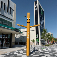 Danseur gonflable personnalisable d'air de la publicité d'homme de tube de bébé orange de sourire pour l'usage commercial extérieur