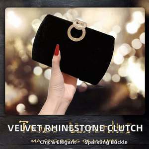 Bolsos de Mano Tipo Clutch para Fiesta, Bolsos de Cuero Genuino con Cierre de Cremallera - Product Image 2