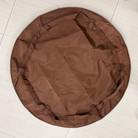 Sac fourre-tout convertible 2-en-1 avec tapis de pique-nique épais, imperméable et doux, pliable, noir et marron, pour le sport, le camping et le shopping