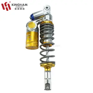 KINGHAM Moto CNC Aluminium Rebond Compression Réglable Suspension Arrière pour YAMAHA HONDA Moto Suspension