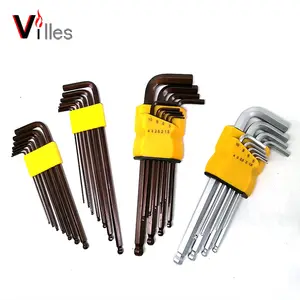 7pcs 9pcs S2 Allen Key Set Hex Ball End Wrench Universal L - type hexagon socket wrench service tool