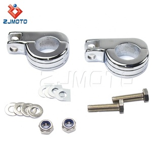 1-1/4 "1.25" 32mm <span class=keywords><strong>moto</strong></span> autoroute Crash <span class=keywords><strong>moteur</strong></span> garde repose-pieds montage "D" pinces pour Dyna - Product Image 6