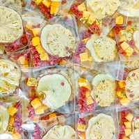 Gemengde gedroogde fruitthee zakjes, geen toevoegingen, fruitkruidenthee OEM, eigen merk, supermarkt, drankenwinkel, groothandel