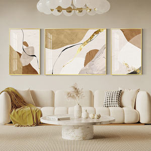 Simplicity Abstract Design Living Room Decoration Triptych <b>Frame</b> <b>Painting</b> Wall Art Crystal Porcelain <b>Painting</b> House Decor Luxury - Product Image 2