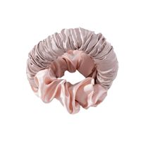 Chouchous en satin à nœud, élastiques à cheveux à volants, imprimé léopard, tie-dye pour femmes et filles, accessoires capillaires, 5 couleurs, vente en gros