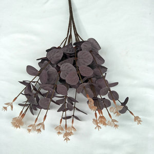 Ramillete de hojas artificiales, plantas verdes de simulación, adornos de flores de seda hechos a mano para decoración de bodas, decoración del hogar, accesorios para fotografía - Product Image 5