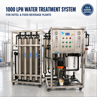 Purificateur d'eau commercial 1000L/H Système RO Fonctionnement Automatique Approuvé CE ISO9001 pour Hôtels Usines de Boissons Personnalisable