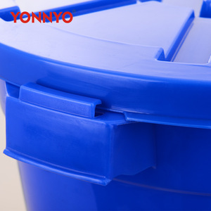 <b>Large</b> plastic water buckets with thickened <b>rollers</b>, thickened water buckets, hallway plastic trash cans, Yongyao trash can - Product Image 4