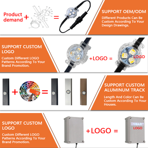 RGB Wifi app-kiểm soát <span class=keywords><strong>LED</strong></span> boong & Sân ánh sáng IP68 chôn ánh sáng với mờ & màu sắc thay đổi tính năng cho sử dụng ngoài trời - Product Image 3