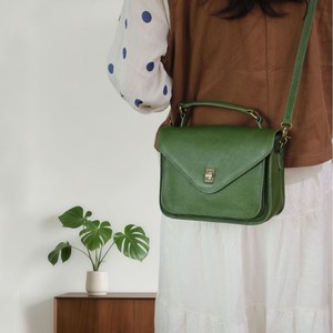 Bolso Bandolera de Cuero para Mujer, Verde, Horizontal, con Cierre de Hebilla, Resistente, para Uso Diario - Product Image 1