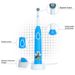 <span class=keywords><strong>Spazzolino</strong></span> <span class=keywords><strong>Elettrico</strong></span> Rotante per Bambini Compatibile con <span class=keywords><strong>B</strong></span>, Ricaricabile, con Testina Morbida IPX7 Sostituibile, Design Cartone Animato - Product Image 2