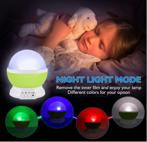 Projecteur d'étoiles avec 4 ampoules LED, 12 couleurs changeantes, commande par interrupteur, piles AAA, cadeaux romantiques, rotation à 360 degrés, veilleuse pour enfants - Product Image 5