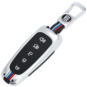 Étui de protection pour clé de voiture en alliage de zinc et gel de silice pour <span class=keywords><strong>Ford</strong></span> 2011 2012 2013 EDGE Lincoln Navigator Porte-clés Porte-clés Sac <span class=keywords><strong>Accessoires</strong></span> - Product Image 1