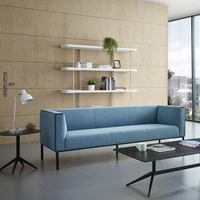 Ensemble de canapés modulaires en velours au design incurvé de luxe 2023, canapé sectionnel confortable pour le bureau et le salon