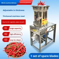 Hachoir à légumes multifonctionnel entièrement automatique en acier inoxydable pour piments, gingembre, ail et préparations humides