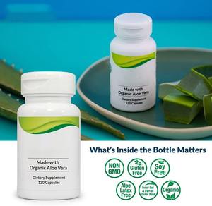 Cápsulas OEM de marca privada de <span class=keywords><strong>aloe</strong></span> <span class=keywords><strong>vera</strong></span> sin gluten, sin OGM, aptas para vegetarianos - Product Image 3