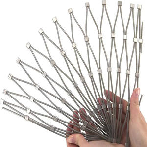 Rifornimento di fabbrica rete intrecciata con rete per uccelli 306 SS corda metallica intrecciata a mano fasci di acciaio inossidabile flessibile semplice saldatura inclusa - Product Image 1