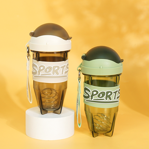 Durable Gym Exercise <b>Bottle</b> Food Grade <b>Protein</b> Shaker <b>Bottle</b> with Metal Ball - Product Image 2