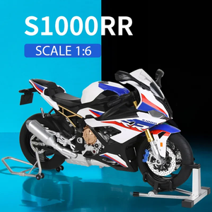 รถมอเตอร์ไซค์ BMW S1000RR รุ่นพรีเมียม สปอร์ต เรซซิ่ง ขนาด 1:16  แบบใช้กุญแจ  พร้อมเอฟเฟกต์ควัน  ทำจากโลหะผสม  แบบจำลองสะสม  รายละเอียดสูง - Product Image 5