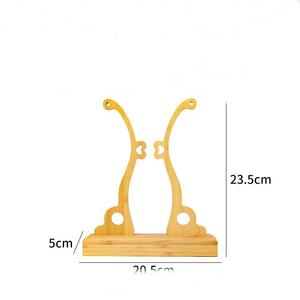 Hand lüfterst änder Holz Robuster Klapp lüfterst änder Runder Lüfter Display Basis halter Home Office Tisch Platzieren Sie das Werbe geschenk - Product Image 5